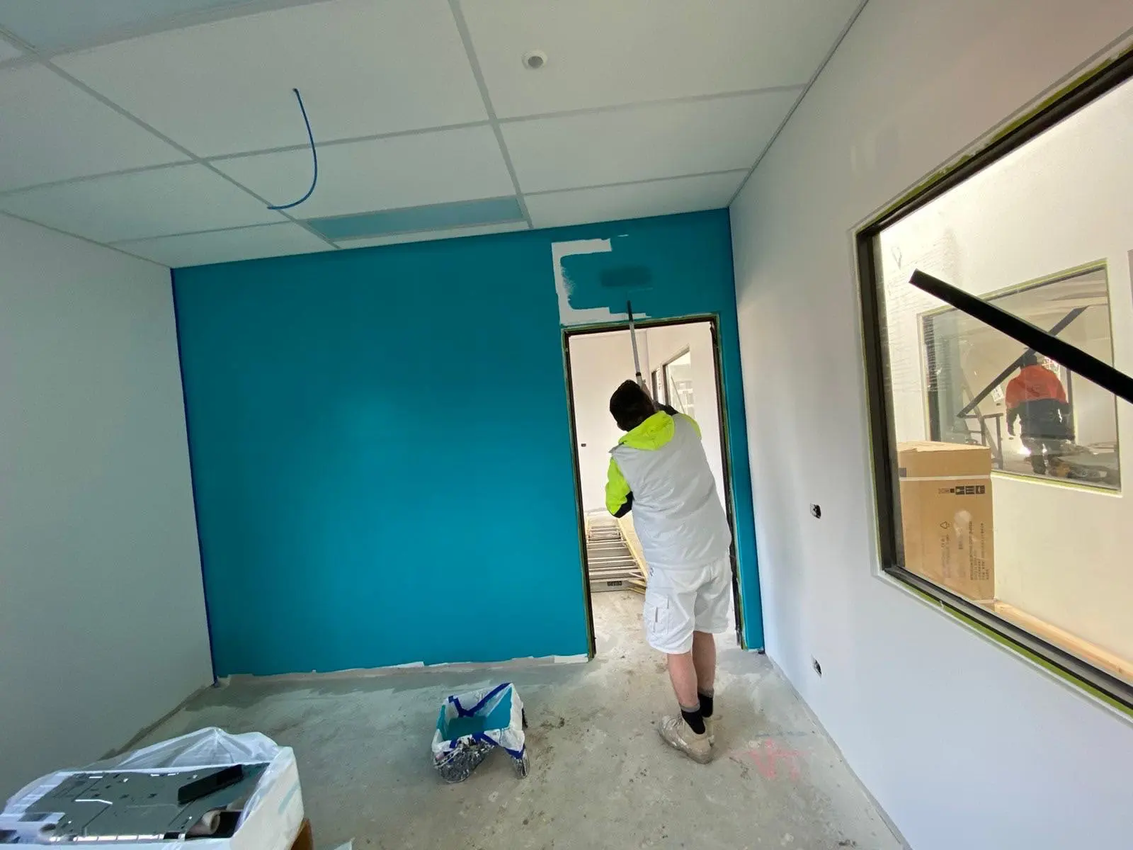 Professional painters in Dandenong working on house painting project