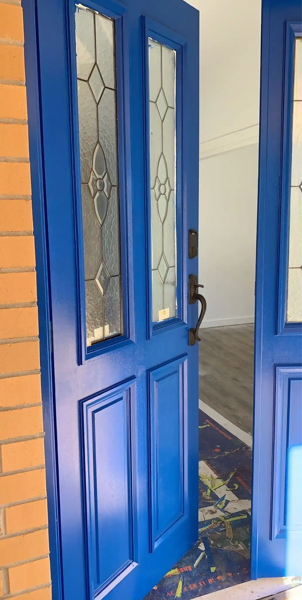 Finished concrete patio